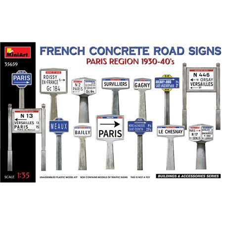 Mini Art 35659 French Concrete Road Signs 30-40