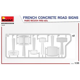 Mini Art 1:35 FRENCH CONCRETE ROAD SIGNS - PARIS REGION 1930-40S