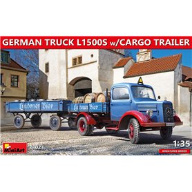 Mini Art 1:35 L1500S - GERMAN TRUCK W/CARGO TRAILER