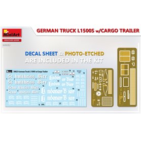 Mini Art 1:35 L1500S - GERMAN TRUCK W/CARGO TRAILER