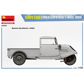 Mini Art 1:35 Tempo E400 Stahlblehpritsche - 3-WHEEL TRUCK