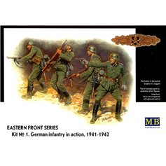 MB 1:35 EASTERN FRONT SERIES - KIT NO.1 GERMAN INFANTRY IN ACTION - 1941-1942