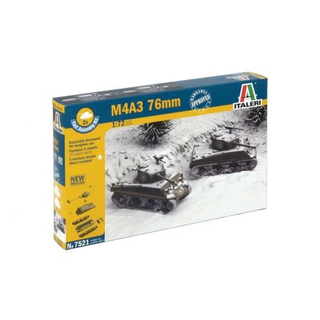 Italeri 1:72 M4A3 76mm | 2 pieces |