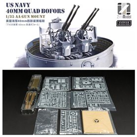 Zimi Model 53001S 40 mm Quad Bofors AA Gun Mount (Starting Limited Edition)