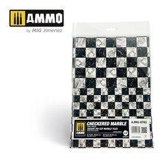 Ammo of MIG 8783 CHECKERED MARBLE - SQUARE DIE-CUT MARBLE TILES