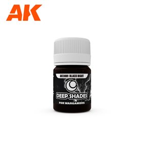 AK Interactive 13001 Wash akrylowy DEEP SHADE - Black Night - 30ml