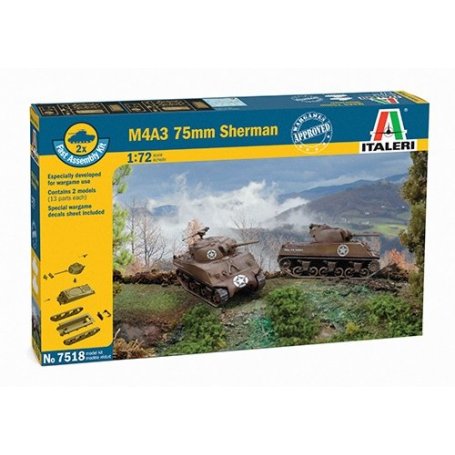 Italeri 1:72 Sherman M4A3 | 2 pieces |