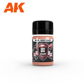 AK Interactive 14012 ENAMEL LIQUID PIGMENT Dry Mud - 35ml