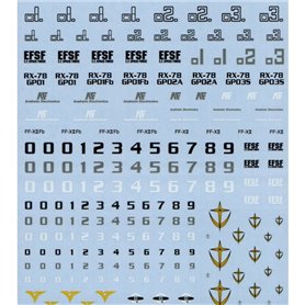 Bandai GD-30 HGUC 0083 EFSF MOBILE SUIT DECAL
