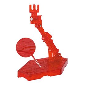 Bandai DISPLAY STAND ACTION BASE 2 CLEAR SPARKLE RED