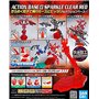 Bandai DISPLAY STAND ACTION BASE 2 CLEAR SPARKLE RED