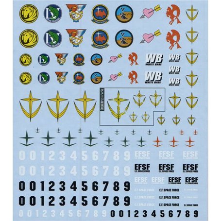 Bandai GD-16 MG EFSF MOBILE SUIT DECAL