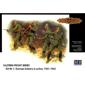 MB 1:35 EASTERN FRONT SERIES / GERMAN INFANTRY IN ACTION / 1941-1942 | 4 figurines | 