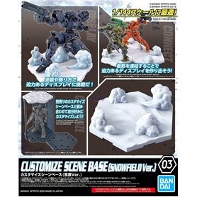 Bandai 59550 CUSTOMIZE SCENE BASE 03 (SNOWFIELD Ver.) GUN59550