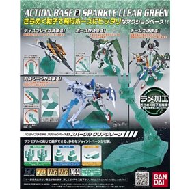 Bandai 53708 ACTION BASE 2 SPARKLE CLEAR GREEN GUN80125P
