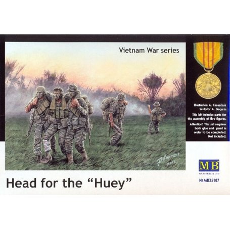 MB 1:35 HEAD FOR THE HUEY | 5 figurines | 