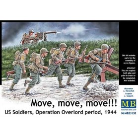 MB 1:35 Move, move, move - US Soldiers, Operation Overlord