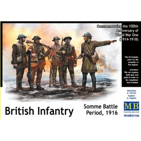 MB 1:35 BRITISH INFANTRY / SOMME BATTLE 1916 | 5 figurines | 