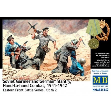 MB 1:35 Soviet Marines and German Infantry, Hand-to-hand Combat, 1941-1942