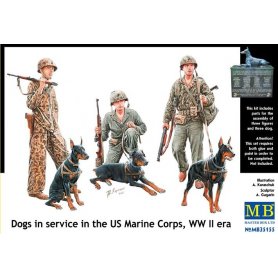 MB 1:35 Dogs in service in the US Marine Corps | 3 figurines |