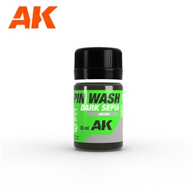 AK Interactive 324 PIN WASH Dark Sepia - 35ml