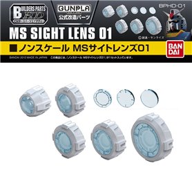 Bandai 61950 BUILDER PARTS HD MS SIGHT LENS 01 CLEAR GUN61950 BAG