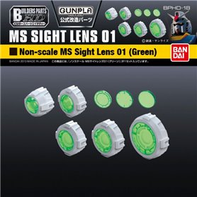 Bandai 62856 BUILDER PARTS HD MS SIGHT LENS 01 GREEN GUN62856 BAG