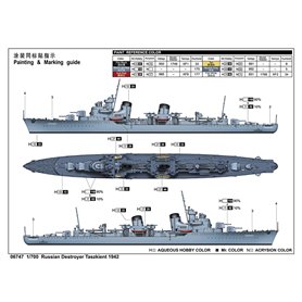 Trumpeter 1:700 Taszkient - RUSSIAN DESTROYER