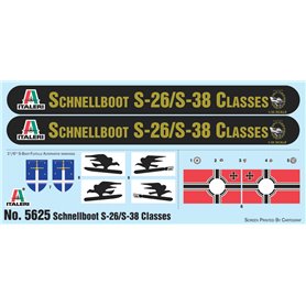 Italeri 1:35 Schnellboot S-26 / S-38 - W/20MM FLAK AND SEA MINES / DEPTH CHARGES