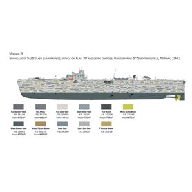 Italeri 1:35 Schnellboot S-26 / S-38 - W/20MM FLAK AND SEA MINES / DEPTH CHARGES