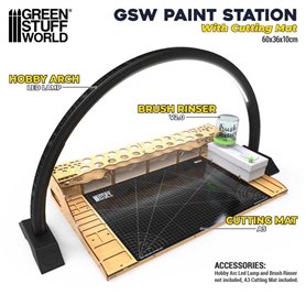 Green Stuff World Stacja do malowania z matą PAINT STATION W/CUTTING MAT