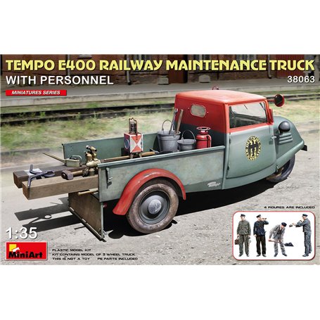 Mini Art 38063 Tempo E400 Railway Maintenance Truck