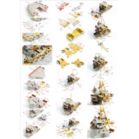 Pontos 1:350 Zestaw waloryzacyjny do USS BB-34 New York 1944 - DETAIL UP SET (20B BLUE DECK)