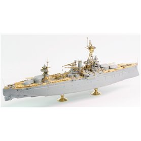 Pontos 1:350 Zestaw waloryzacyjny do USS BB-34 New York 1944 - DETAIL UP SET (TEAK TONE DECK)