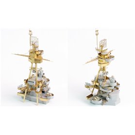 Pontos 1:350 Zestaw waloryzacyjny do USS BB-34 New York 1944 - DETAIL UP SET (TEAK TONE DECK)