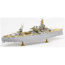 Pontos 1:350 Zestaw waloryzacyjny do USS BB-35 Texas 1945 - DETAIL UP SET (TEAK TONE DECK)