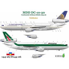 Karaya 1:144 DC-10-30 - CONTINENTAL AIRLINES / ALITALIA 1994-96 
