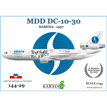 Karaya 144-29 MDD DC-10-30 Sabena - 1977