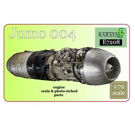 Karaya E7208 Jumo 004 Engine Resin & Photo Etched Parts
