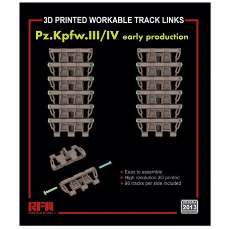 RFM-2013 Workable Track Links for Pz.Kpfw. III/IV Early Production