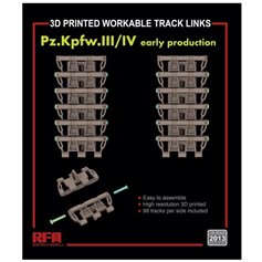 RFM-2013 Workable Track Links for Pz.Kpfw. III/IV Early Production