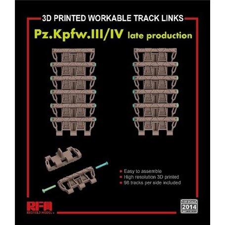 RFM-2014 Workable Track Links for Pz.Kpfw. III/IV Late Production