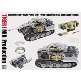 RFM 1:35 Pz.Kpfw.VI Tiger I - MID PRODUCTION 2IN1 - W/CUTWAY PARTS AND FULL INTERIOR