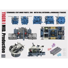 RFM 1:35 Pz.Kpfw.VI Tiger I - MID PRODUCTION 2IN1 - W/CUTWAY PARTS AND FULL INTERIOR