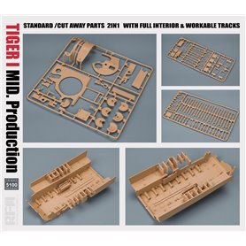RFM 1:35 Pz.Kpfw.VI Tiger I - MID PRODUCTION 2IN1 - W/CUTWAY PARTS AND FULL INTERIOR