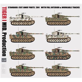 RFM 1:35 Pz.Kpfw.VI Tiger I - MID PRODUCTION 2IN1 - W/CUTWAY PARTS AND FULL INTERIOR