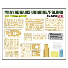 RFM 1:35 M1A1 Abrams - UKRAINE / POLAND 2IN1 - LIMITED EDITION