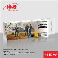 ICM 3046 Acrylic Paints Set Luftwaffe Pilots