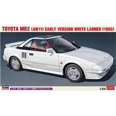 Hasegawa 1:24 Toyota MR2 (AW11) - EARLY VERSION WHITE LANNER (1985) - LIMITED EDITION