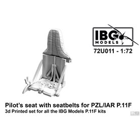 IBG 72U011 Pilot's Seat with Seatbelts for PZL/IAR P.11F